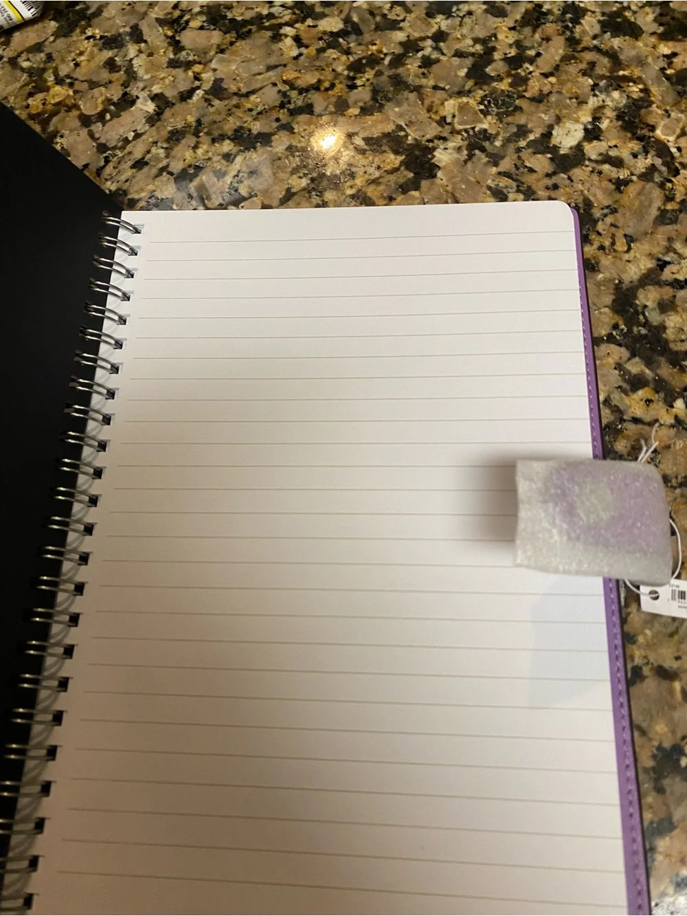 Coach Black and Lavender Spiral Notebook Folio - Picture 3 of 4